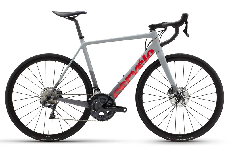 2021 Cervelo R-Series Disc Ultegra Grey/Red Carbon Road Bike